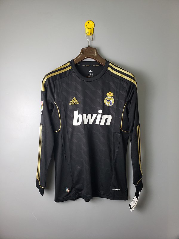 Real Madrid 2012 Siyah Uzun Kollu Retro Forma