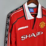 Manchester United 98/99 Şampiyonlar Ligi Uzun Kollu İç Saha Retro Forma