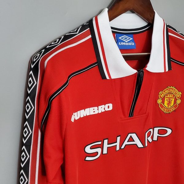 Manchester United 98/99 Şampiyonlar Ligi Uzun Kollu İç Saha Retro Forma