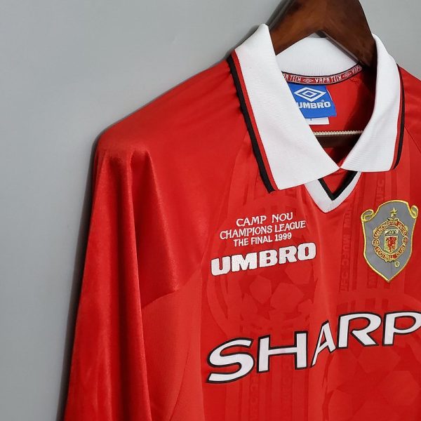 Manchester United 99/00 Şampiyonlar Ligi Uzun Kollu İç Saha Retro Forma