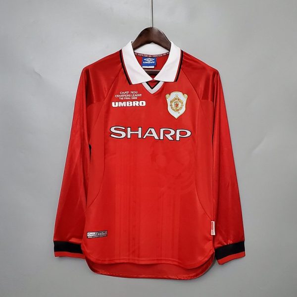 Manchester United 99/00 Şampiyonlar Ligi Uzun Kollu İç Saha Retro Forma