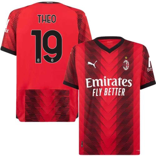 Théo Hernandez AC Milan 2023/24 İç Saha Forması