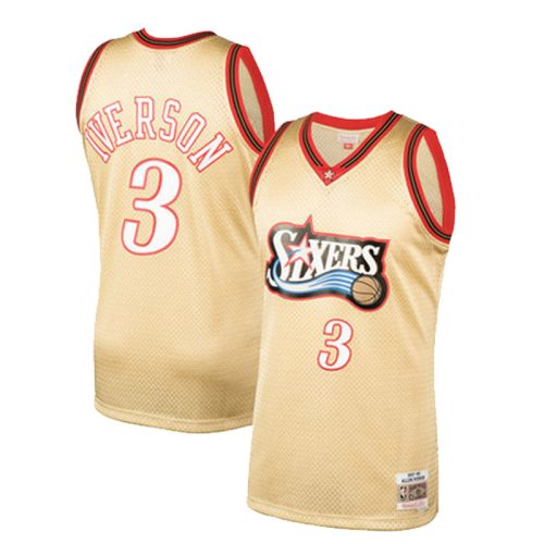 Allen Iverson Philadelphia 76ers Retro Sarı Forma