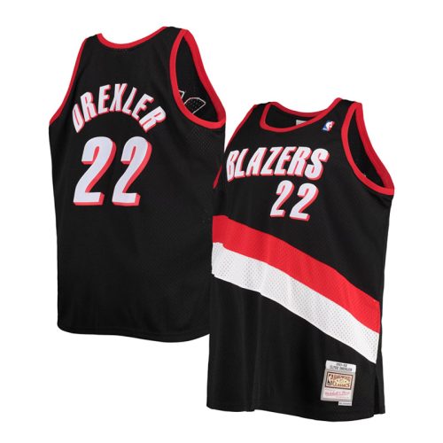 Clyde Drexler Portland Trail Blazers Retro Siyah Forma