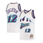 John Stockton Utah Jazz Retro Beyaz Forma