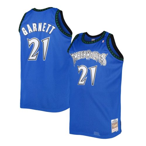 Kevin Garnett Minnesota Timberwolves Retro Mavi Forma