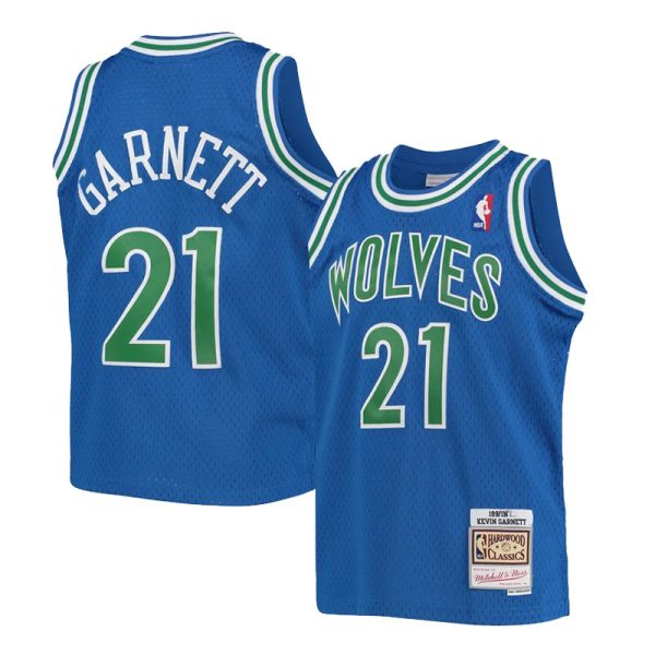 Kevin Garnett Minnesota Timberwolves Retro Mavi Forma