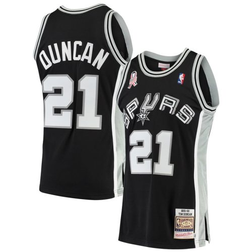 Tim Duncan San Antonio Spurs Retro Siyah Forma