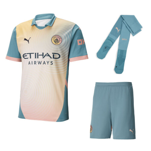 Manchester City 24/25 Fourth Jersey Şort Konç Set