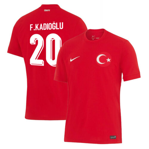 Ferdi Kadıoğlu Türkiye Milli Takım EURO 2024 Kırmızı Jersey