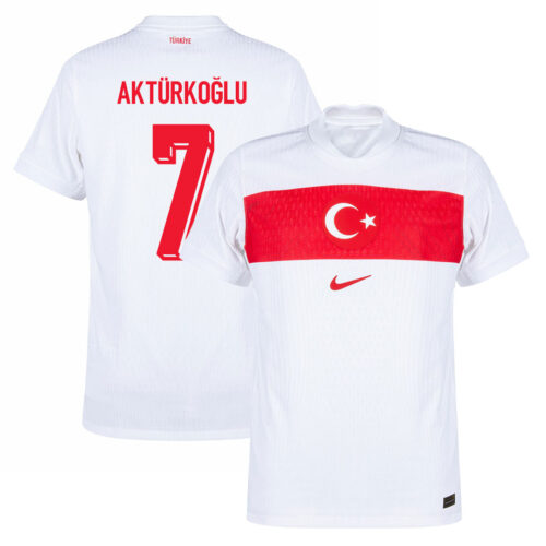 Kerem Aktürkoğlu Türkiye Milli Takım EURO 2024 Beyaz Jersey