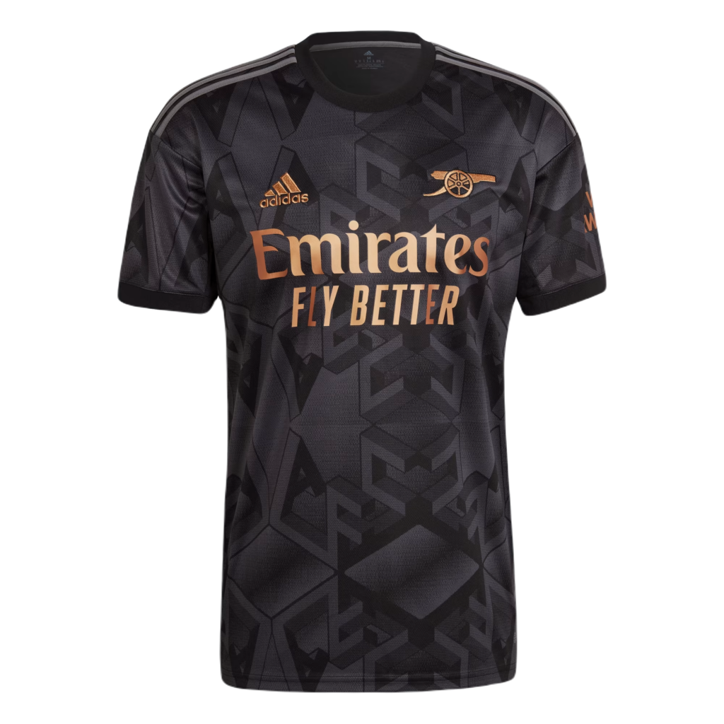 Arsenal 22 23 Away Jersey Black H35902 01 laydown