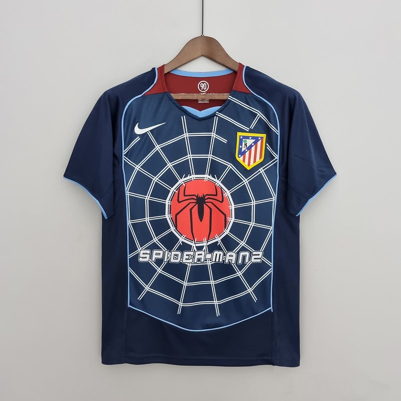 Atletico Madrid 2004/2005 Örümcek Ağı Retro Forma 1 Atletico Madrid 2004/2005 Örümcek Ağı Retro Forma