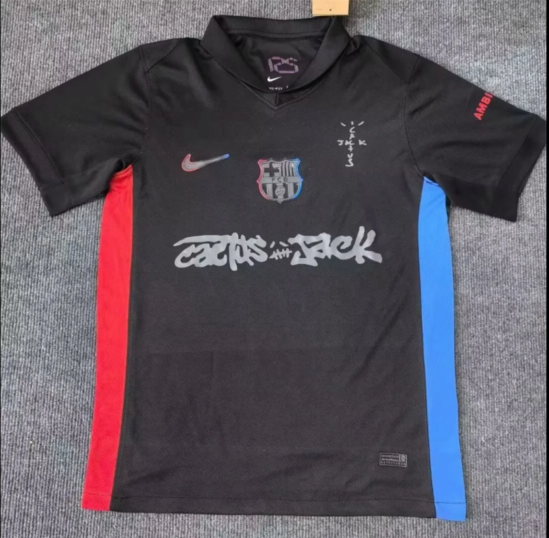 Barcelona 2024/25 Travis Scott Cactus Jack Siyah Deplasman Forma 7 Barcelona 2024/25 Travis Scott Cactus Jack Siyah Deplasman Forma - Görsel 7