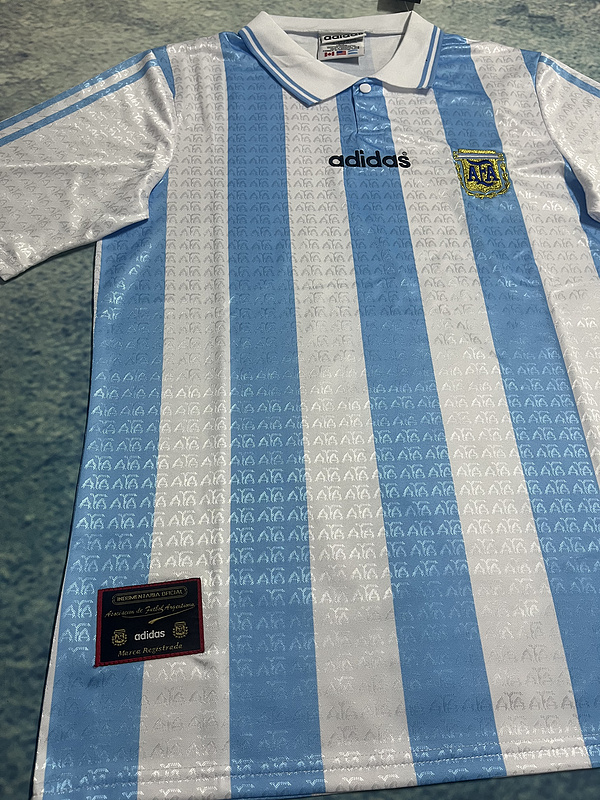 Arjantin 1994 İç Saha Retro Forma - Görsel 5