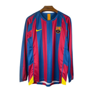 Barcelona 2006 Uzun Kollu İç Saha Retro Forma
