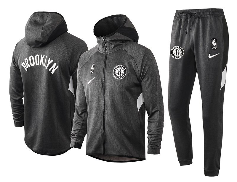 Brooklyn Nets NBA Warmup Hoodiesuit 1 Brooklyn Nets NBA Warmup Hoodiesuit