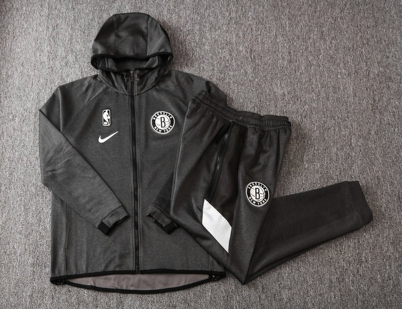 Brooklyn Nets NBA Warmup Hoodiesuit 2 Brooklyn Nets NBA Warmup Hoodiesuit - Görsel 2