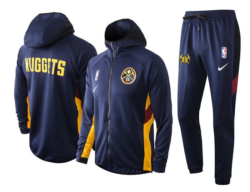 Denver Nuggets NBA Warmup Hoodiesuit 1 Denver Nuggets NBA Warmup Hoodiesuit