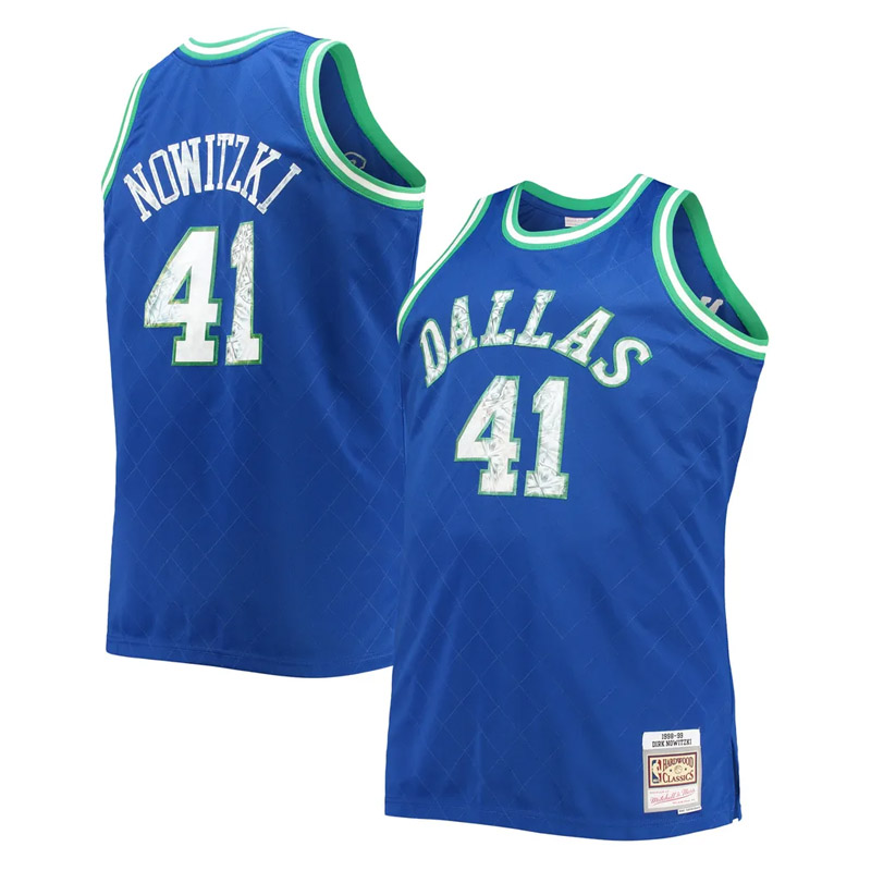 dirk nowitzki dallas mavericks 98 99 mavi forma 1