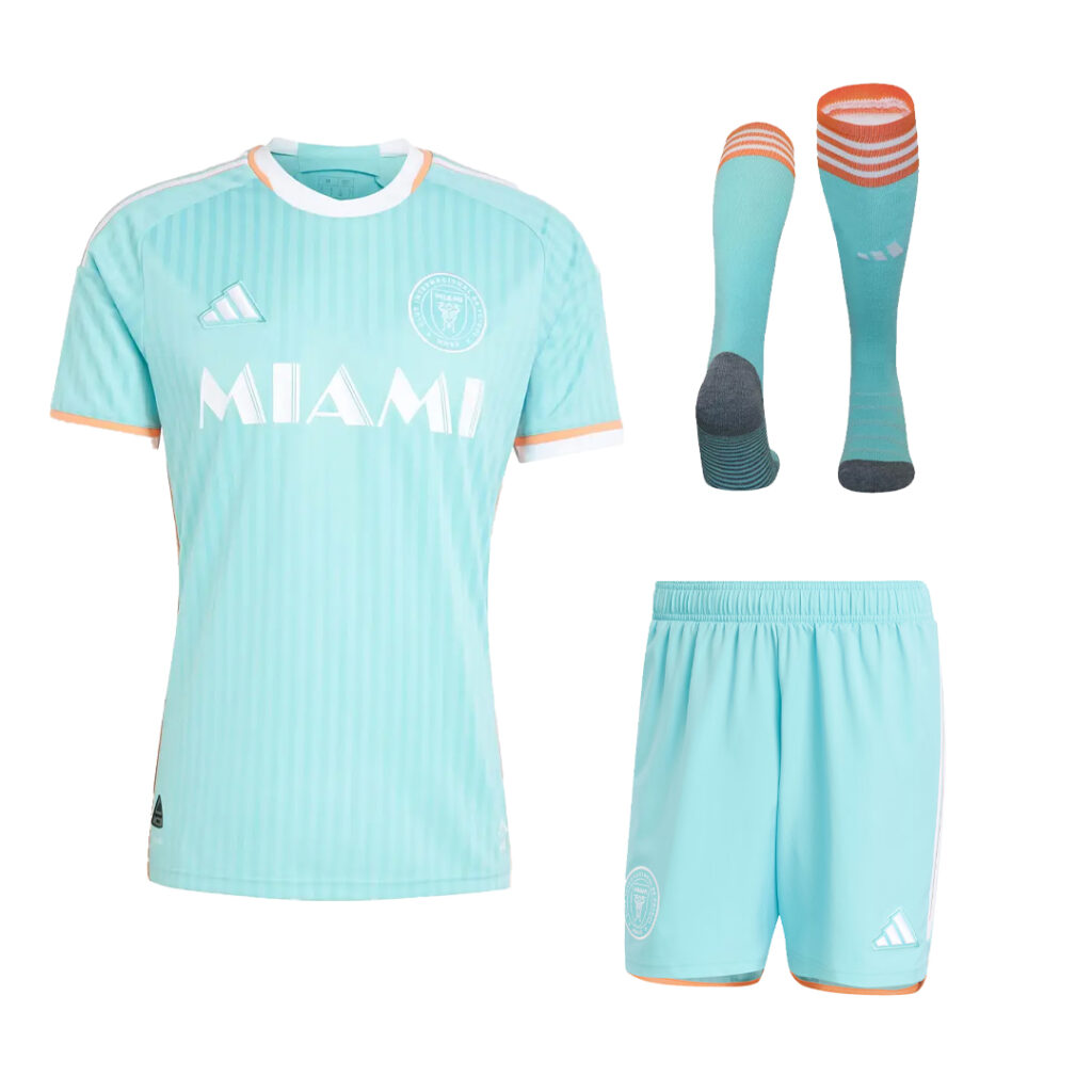 inter miami yesil arhcive jersey full kit set
