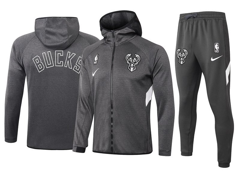 Milwaukee Bucks NBA Warmup Hoodiesuit 1 Milwaukee Bucks NBA Warmup Hoodiesuit