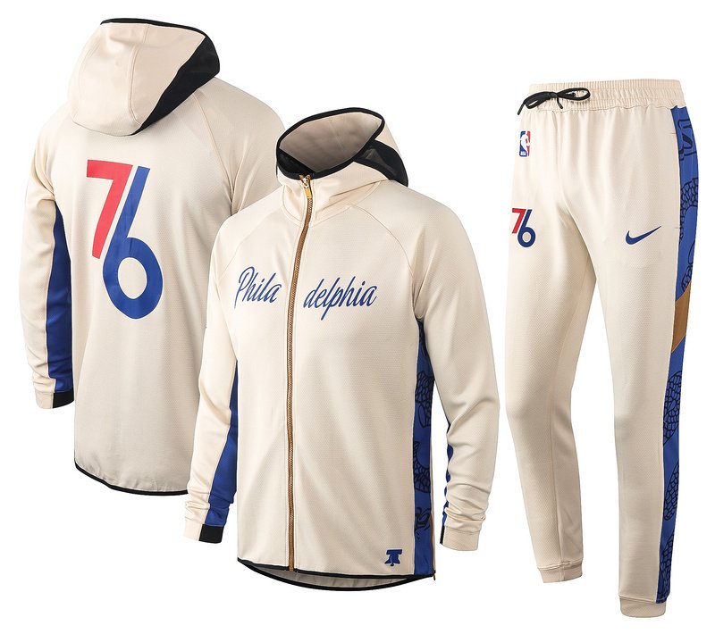 Philadelphia Sixers NBA Warmup Hoodiesuit 1 Philadelphia Sixers NBA Warmup Hoodiesuit