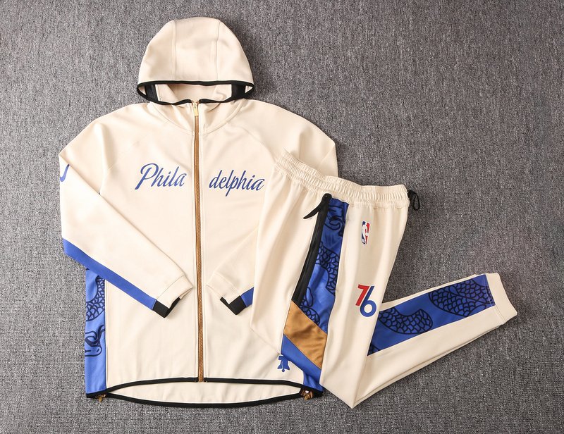 Philadelphia Sixers NBA Warmup Hoodiesuit 2 Philadelphia Sixers NBA Warmup Hoodiesuit - Görsel 2