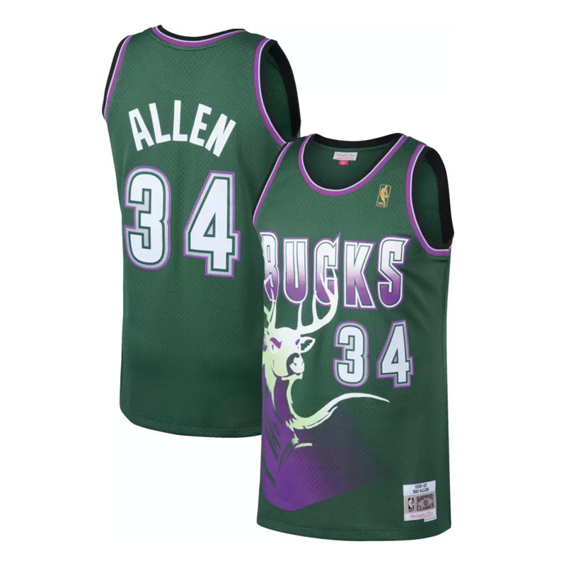 ray allen milwaukee bucks yesil forma