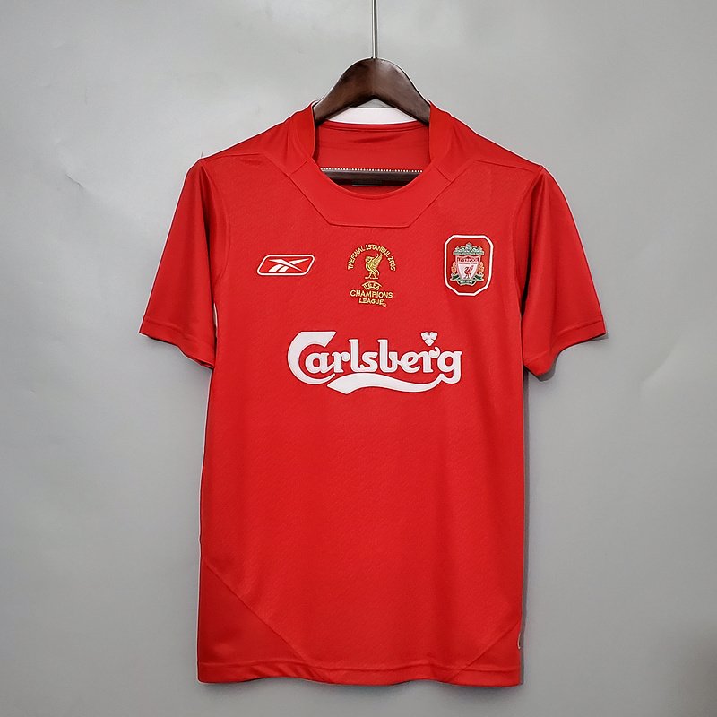 retro 2005 liverpool champions league version ic saha retro forma 7