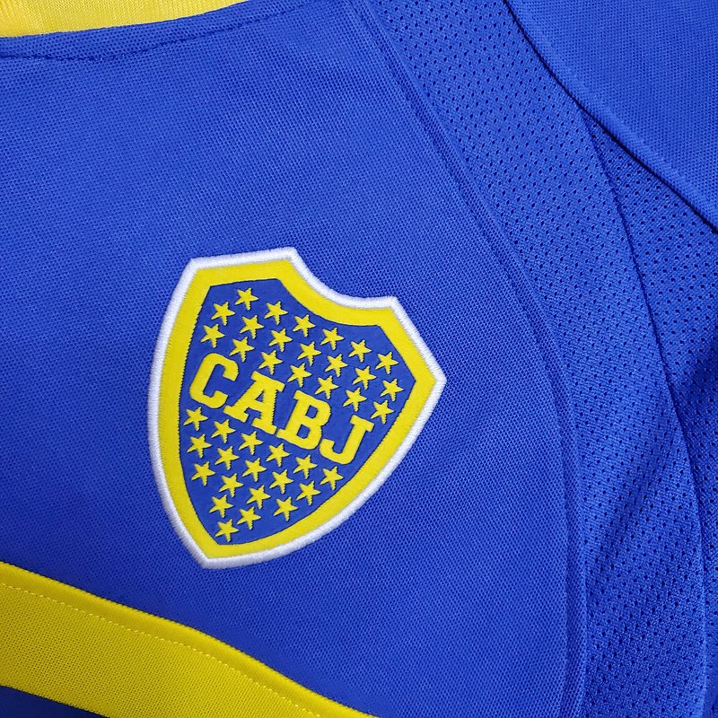 Boca Juniors 03/04 İç Saha Retro Forma - Görsel 5