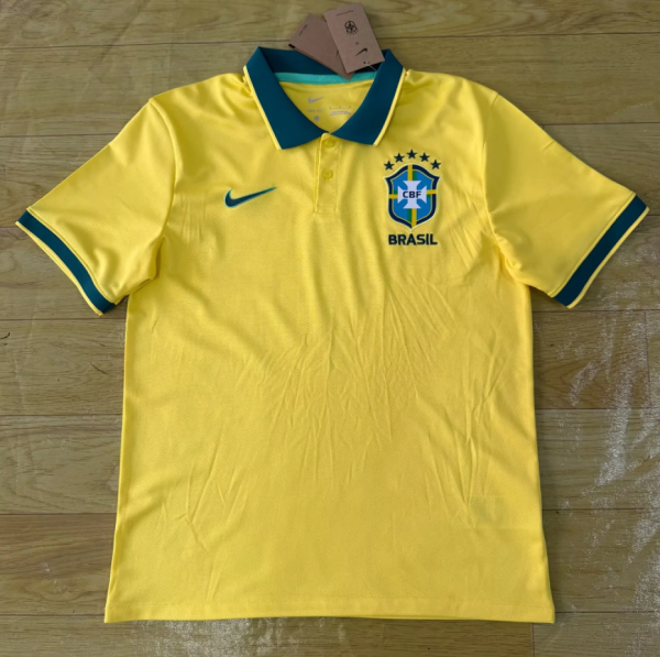 Brezilya 2026 Polo Yaka Forma 5 Brezilya 2026 Polo Yaka Forma