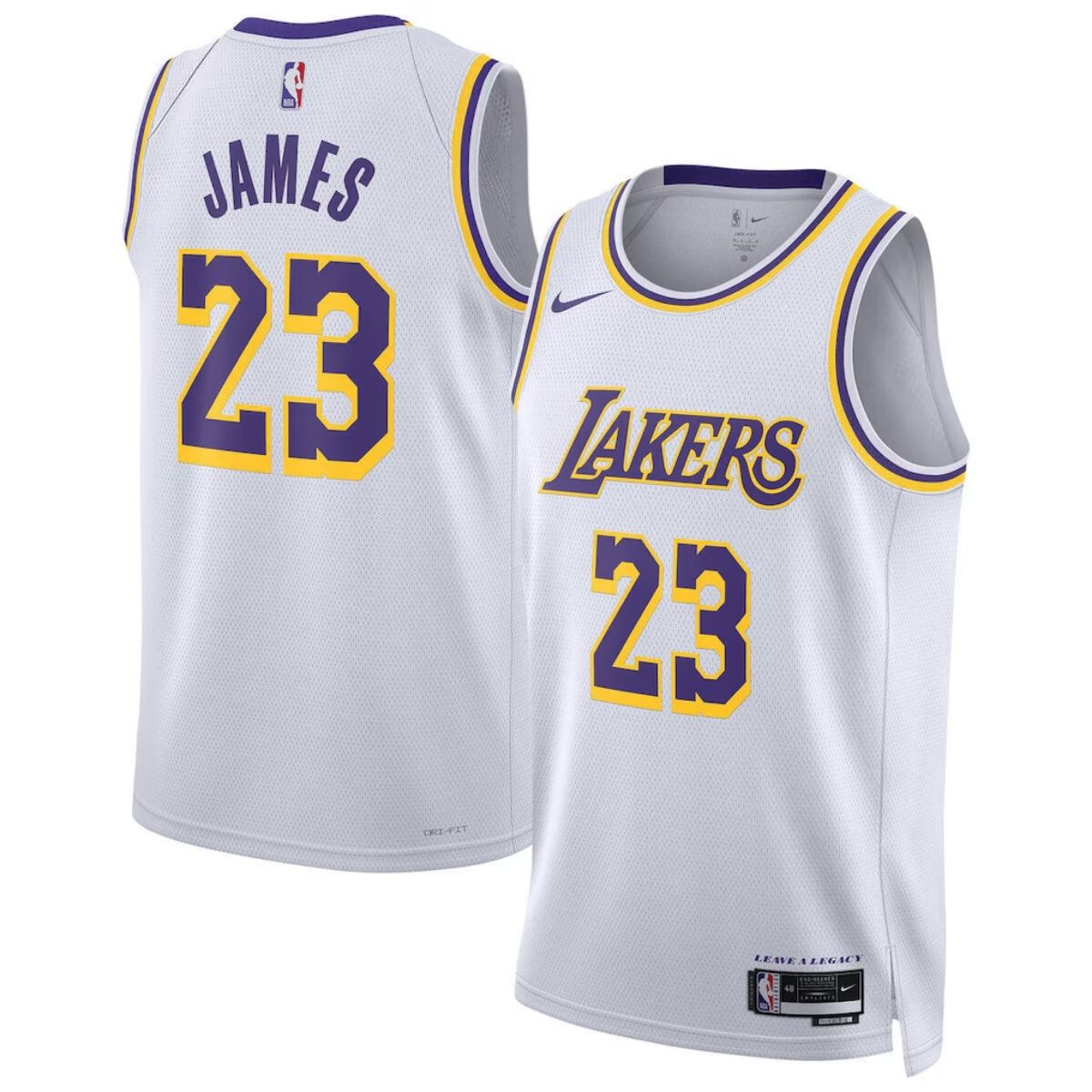 Lebron James Los Angeles Lakers Beyaz Forma