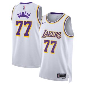 Luka Doncic Los Angeles Lakers Beyaz Forma